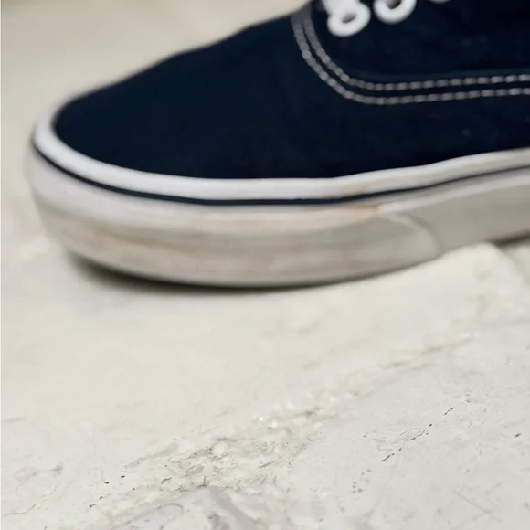 Vans Men's Navy Canvas Sneakers - Picture 9 of 9